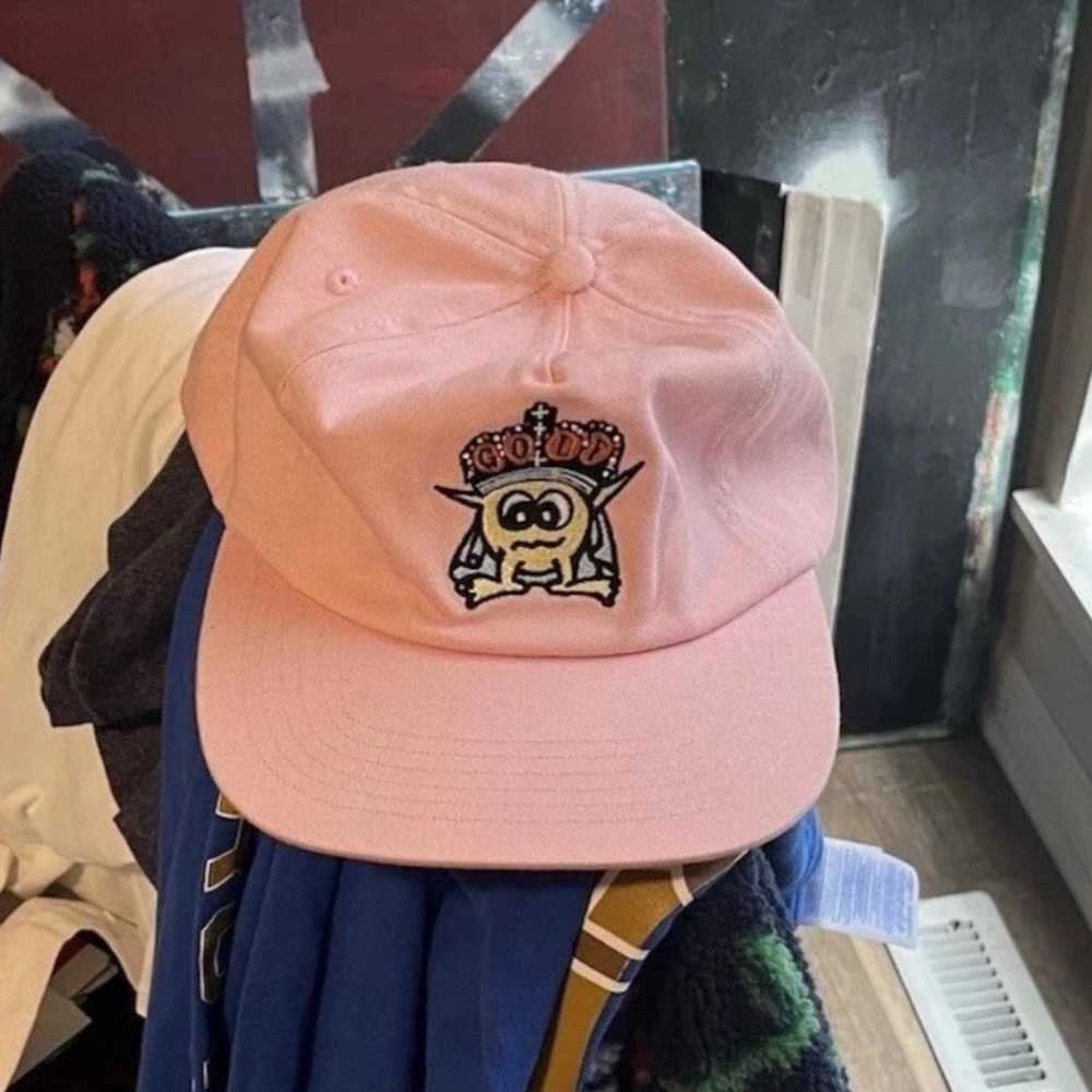 Golf Wang Pink Cap with Embroidered Critter King Design